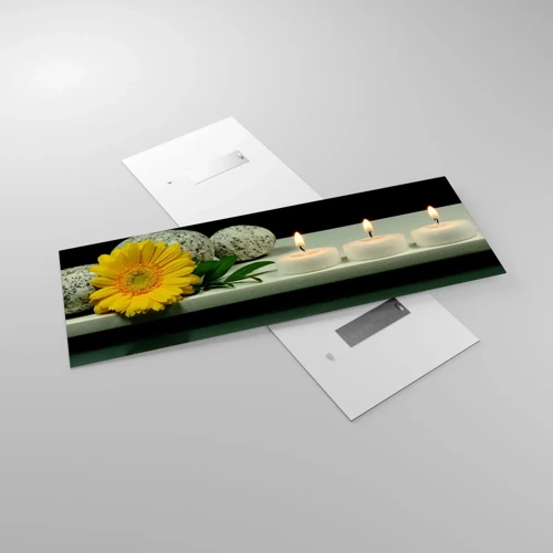 Impression sur verre - Image sur verre - Apaisement des sens - 140x50 cm