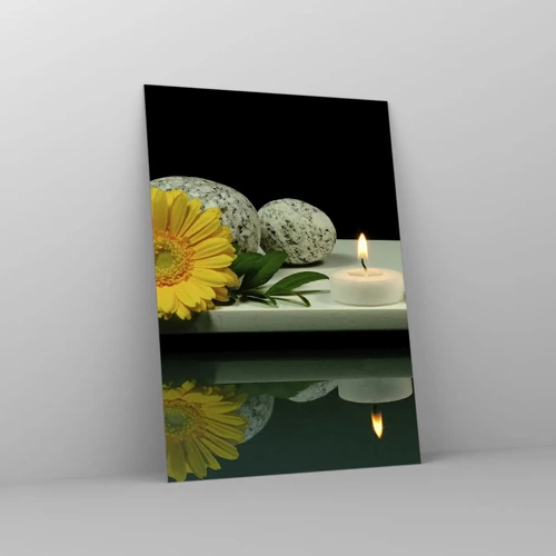 Impression sur verre - Image sur verre - Apaisement des sens - 50x70 cm