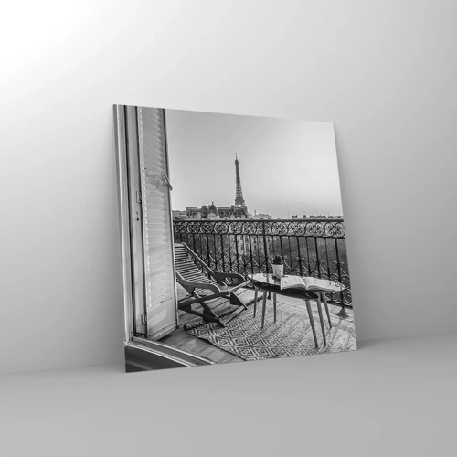 Impression sur verre - Image sur verre - Après-midi parisien - 70x70 cm