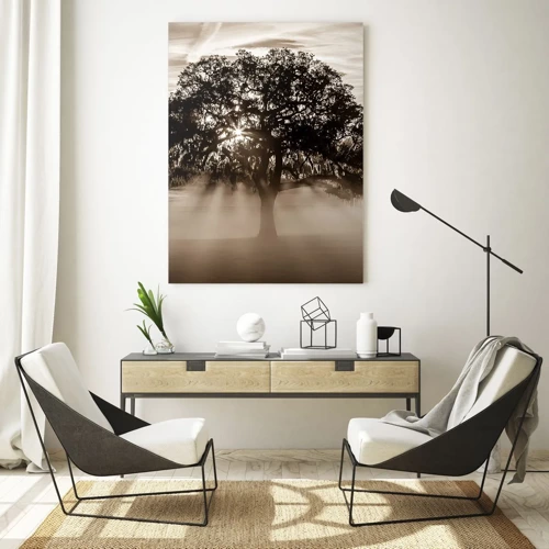 Impression sur verre - Image sur verre - Arbre de bonnes nouvelles - 50x70 cm