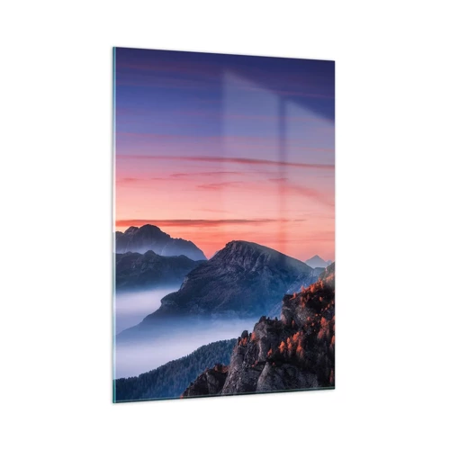 Impression sur verre - Image sur verre - Au-dessus des vallées - 50x70 cm