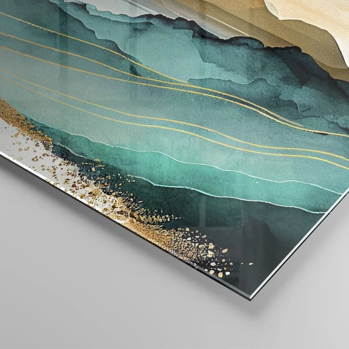 Impression sur verre - Image sur verre - Au frontière de l’abstraction – paysage - 100x40 cm