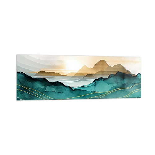 Impression sur verre - Image sur verre - Au frontière de l’abstraction – paysage - 160x50 cm
