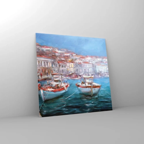 Impression sur verre - Image sur verre - Baie italienne - 40x40 cm