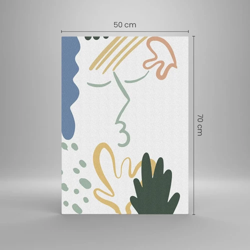Impression sur verre - Image sur verre - Baiser de fleurs - 50x70 cm