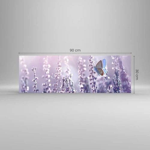 Impression sur verre - Image sur verre - Baiser de papillon - 90x30 cm