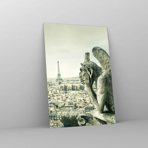 Impression sur verre - Image sur verre - Bavardage parisien - 70x100 cm