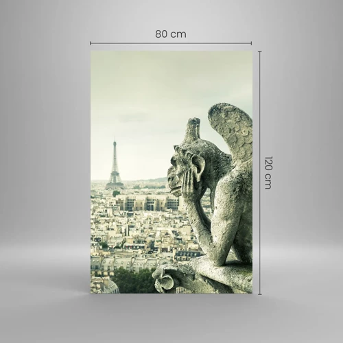 Impression sur verre - Image sur verre - Bavardage parisien - 80x120 cm