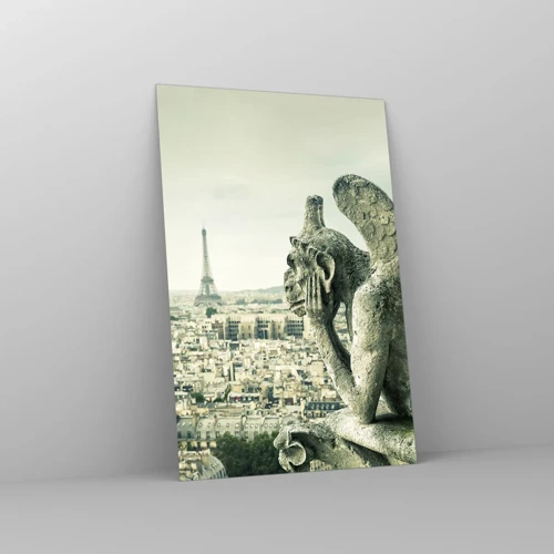 Impression sur verre - Image sur verre - Bavardage parisien - 80x120 cm