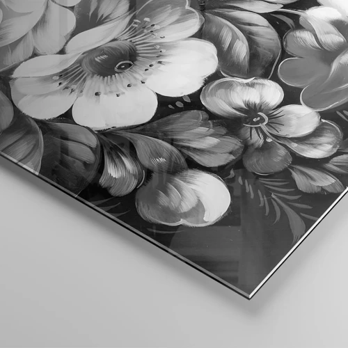Impression sur verre - Image sur verre - Belle même en gris - 30x30 cm