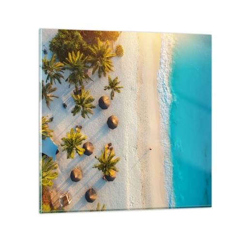 Impression sur verre - Image sur verre - Bienvenue au paradis - 30x30 cm