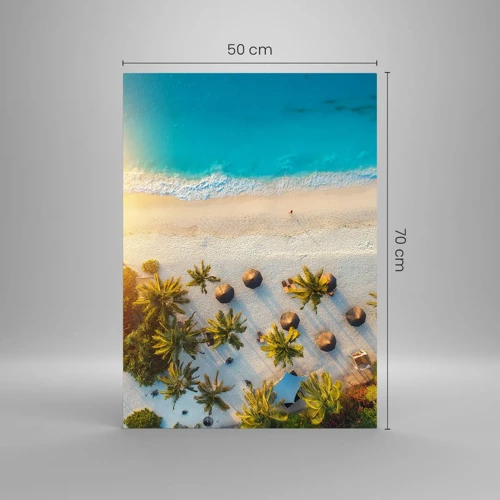 Impression sur verre - Image sur verre - Bienvenue au paradis - 50x70 cm