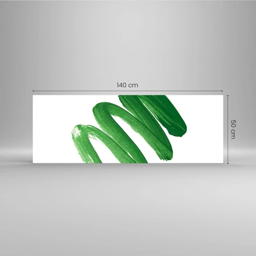 Impression sur verre - Image sur verre - Blague verte - 140x50 cm