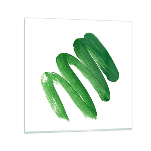 Impression sur verre - Image sur verre - Blague verte - 30x30 cm
