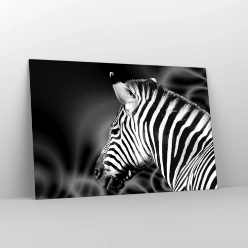 Impression sur verre - Image sur verre - Blanc c'est blanc et noir c'est noir - 120x80 cm