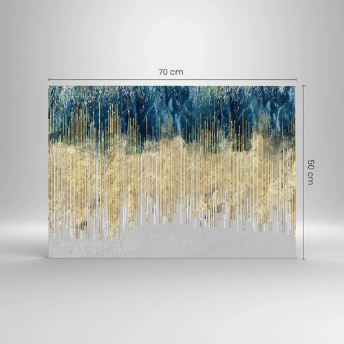 Impression sur verre - Image sur verre - Bordure dorée - 70x50 cm