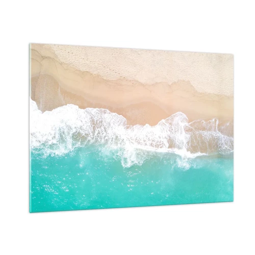 Impression sur verre - Image sur verre - Caresse de l'océan - 100x70 cm
