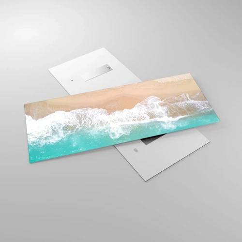 Impression sur verre - Image sur verre - Caresse de l'océan - 120x50 cm