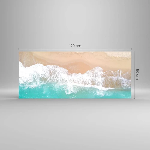 Impression sur verre - Image sur verre - Caresse de l'océan - 120x50 cm