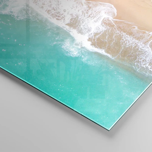 Impression sur verre - Image sur verre - Caresse de l'océan - 30x30 cm