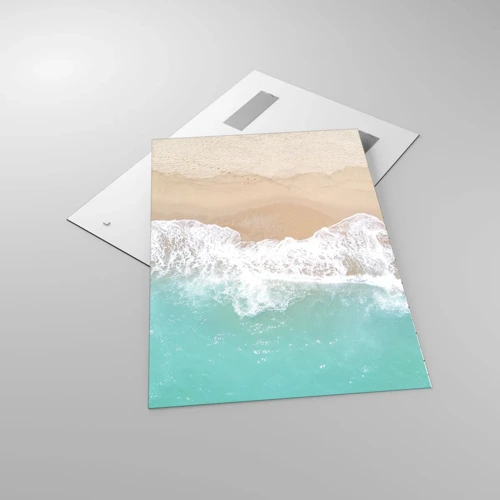 Impression sur verre - Image sur verre - Caresse de l'océan - 70x100 cm