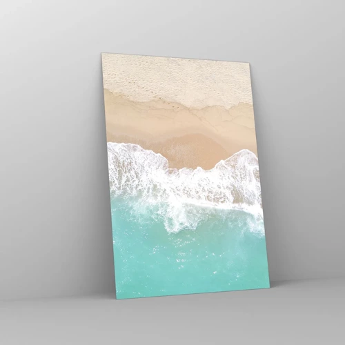 Impression sur verre - Image sur verre - Caresse de l'océan - 70x100 cm