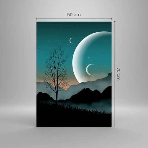 Impression sur verre - Image sur verre - Carnaval de la nuit étoilée - 50x70 cm