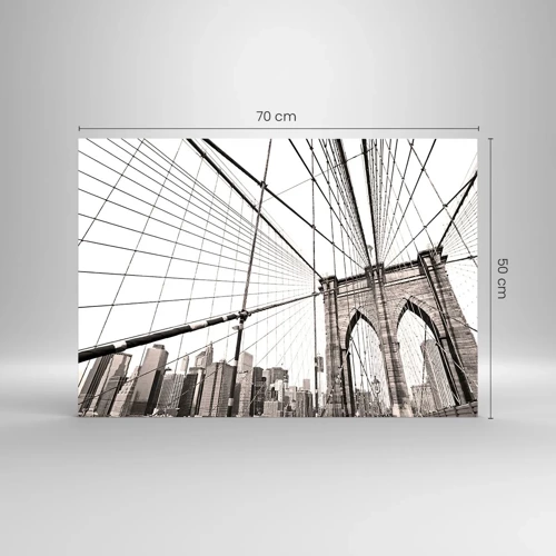 Impression sur verre - Image sur verre - Cathédrale New Yorkaise - 70x50 cm