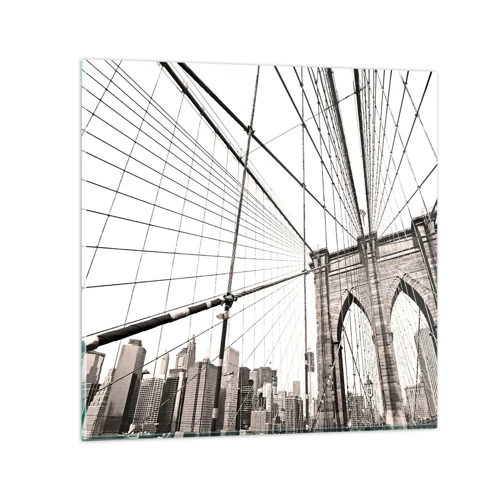 Impression sur verre - Image sur verre - Cathédrale New Yorkaise - 70x70 cm