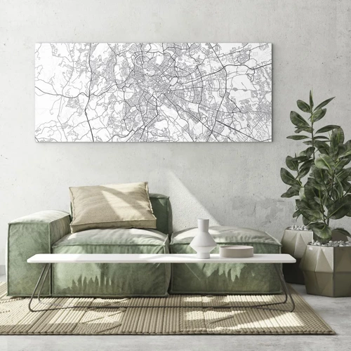 Impression sur verre - Image sur verre - Cercle romain - 100x40 cm