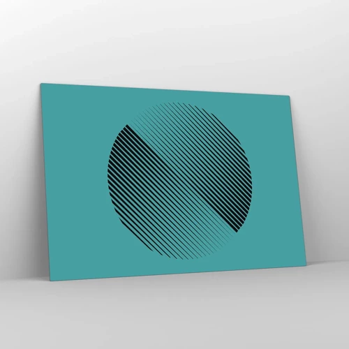 Impression sur verre - Image sur verre - Cercle – une variation géométrique - 120x80 cm