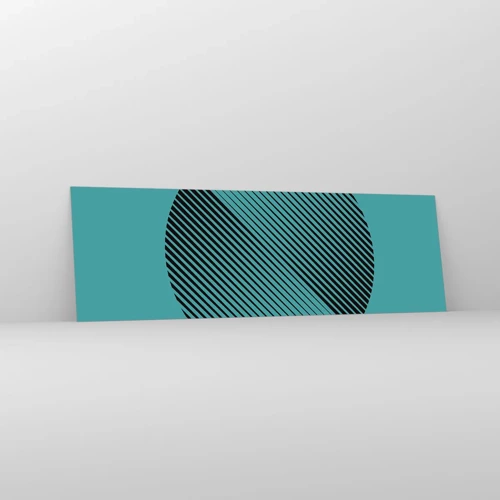 Impression sur verre - Image sur verre - Cercle – une variation géométrique - 160x50 cm