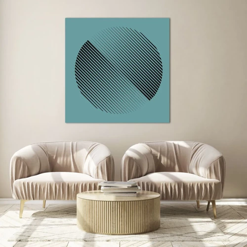Impression sur verre - Image sur verre - Cercle – une variation géométrique - 40x40 cm