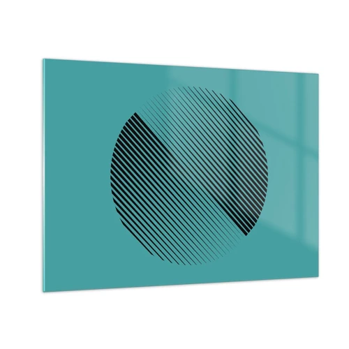 Impression sur verre - Image sur verre - Cercle – une variation géométrique - 70x50 cm