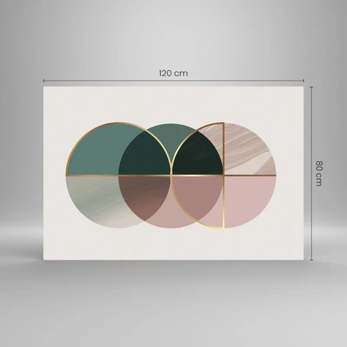 Impression sur verre - Image sur verre - Cercles après cercles - 120x80 cm
