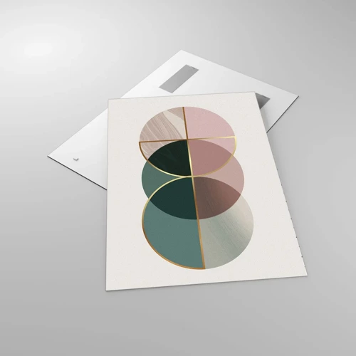 Impression sur verre - Image sur verre - Cercles après cercles - 70x100 cm