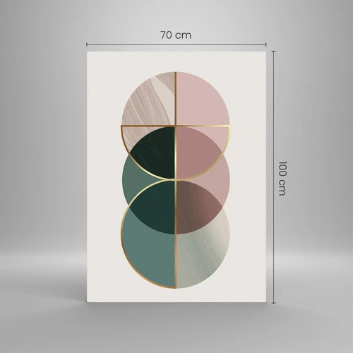 Impression sur verre - Image sur verre - Cercles après cercles - 70x100 cm