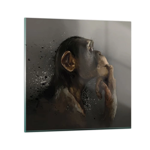 Impression sur verre - Image sur verre - Certainement un penseur - 70x70 cm