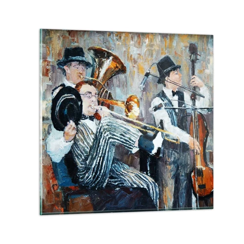 Impression sur verre - Image sur verre - C'est tout le Jazz - 30x30 cm