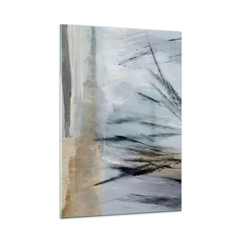 Impression sur verre - Image sur verre - Champs d'hiver - 50x70 cm