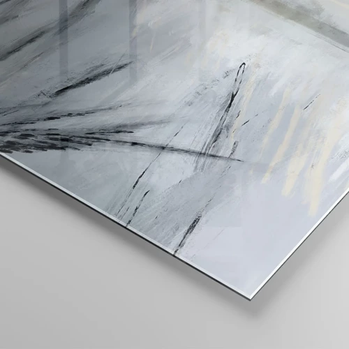 Impression sur verre - Image sur verre - Champs d'hiver - 90x30 cm