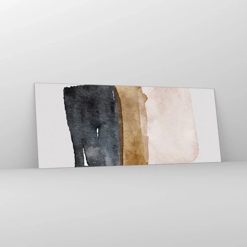 Impression sur verre - Image sur verre - Composition de couleurs de la terre - 100x40 cm