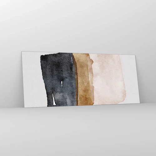 Impression sur verre - Image sur verre - Composition de couleurs de la terre - 120x50 cm