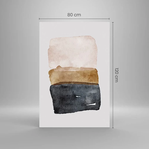 Impression sur verre - Image sur verre - Composition de couleurs de la terre - 80x120 cm