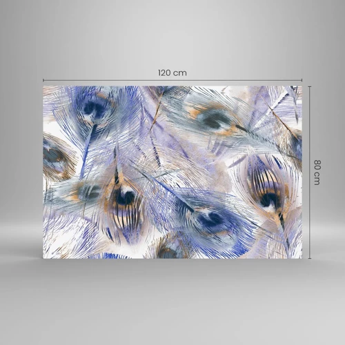 Impression sur verre - Image sur verre - Composition de paon - 120x80 cm