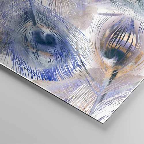 Impression sur verre - Image sur verre - Composition de paon - 70x100 cm