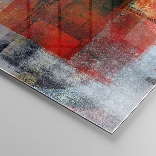 Impression sur verre - Image sur verre - Composition embrasée - 120x50 cm