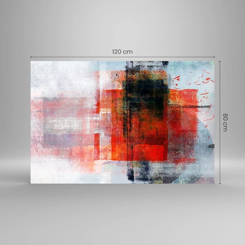 Impression sur verre - Image sur verre - Composition embrasée - 120x80 cm