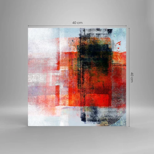 Impression sur verre - Image sur verre - Composition embrasée - 40x40 cm