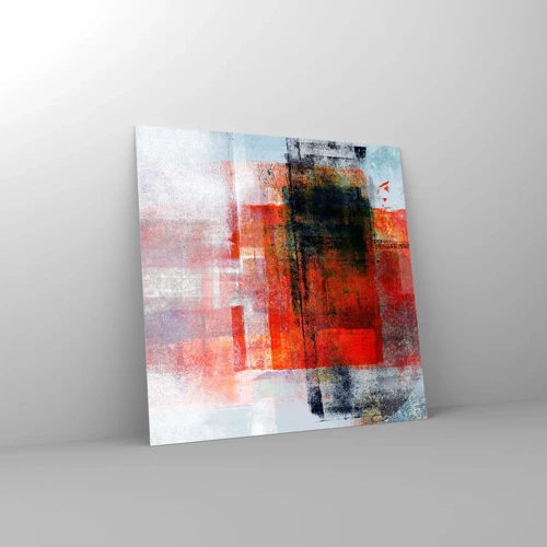 Impression sur verre - Image sur verre - Composition embrasée - 40x40 cm